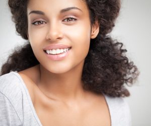 woman smiling at top cosmetic dentist near burlingame