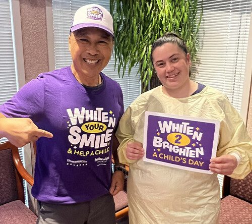 san mateo center for cosmetic dentistry donating services to whiten children's teeth in the community
